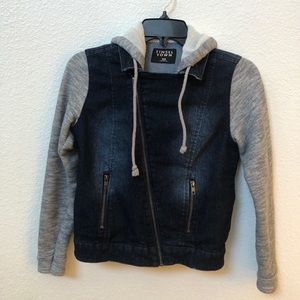 Tinsel town jacket with hoodie